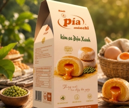 HỘP BÁNH PÍA KIM SA ĐẬU XANH - 344G