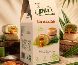 HỘP BÁNH PÍA KIM SA VỊ LÁ DỨA - 344G 