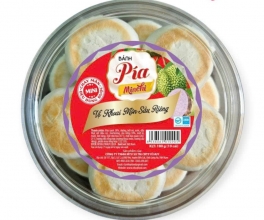 BÁNH PÍA HỘP TRÒN VỊ KHOAI MÔN SẦU RIÊNG - 180G 