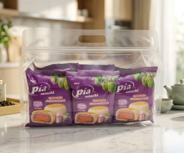BÁNH PÍA VỊ KHOAI MÔN SẦU RIÊNG TRỨNG MUỐI - TÚI 6 CÁI - 516G