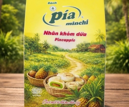 HỘP BÁNH PÍA NHÂN KHÓM DỨA (10 CÁI) - 400G 