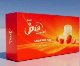 HỘP BÁNH PÍA LAVA DÂU TÂY - 6 CÁI