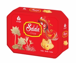 HỘP BÁNH TẾT BÁT GIÁC THẬP CẨM CÓ TÚI XÁCH - SALALA LUXURY