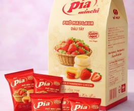 HỘP BÁNH PÍA PHÔ MAI LAVA DÂU TÂY (4 CÁI) - 344G