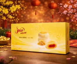 HỘP BÁNH PÍA CHÀ BÔNG XÁ XÍU - HỘP 6 CÁI