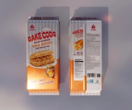 BÁNH BURGER CHÀ BÔNG XỐT BƠ MẬT ONG  - BAKECODE